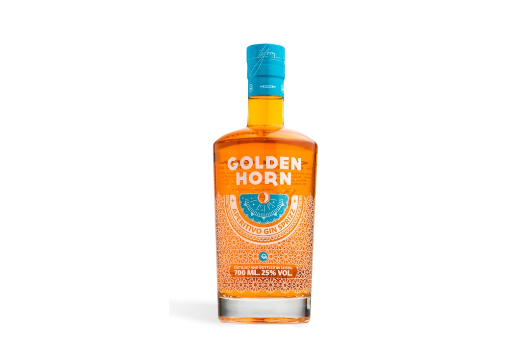 A bottle of golden horn