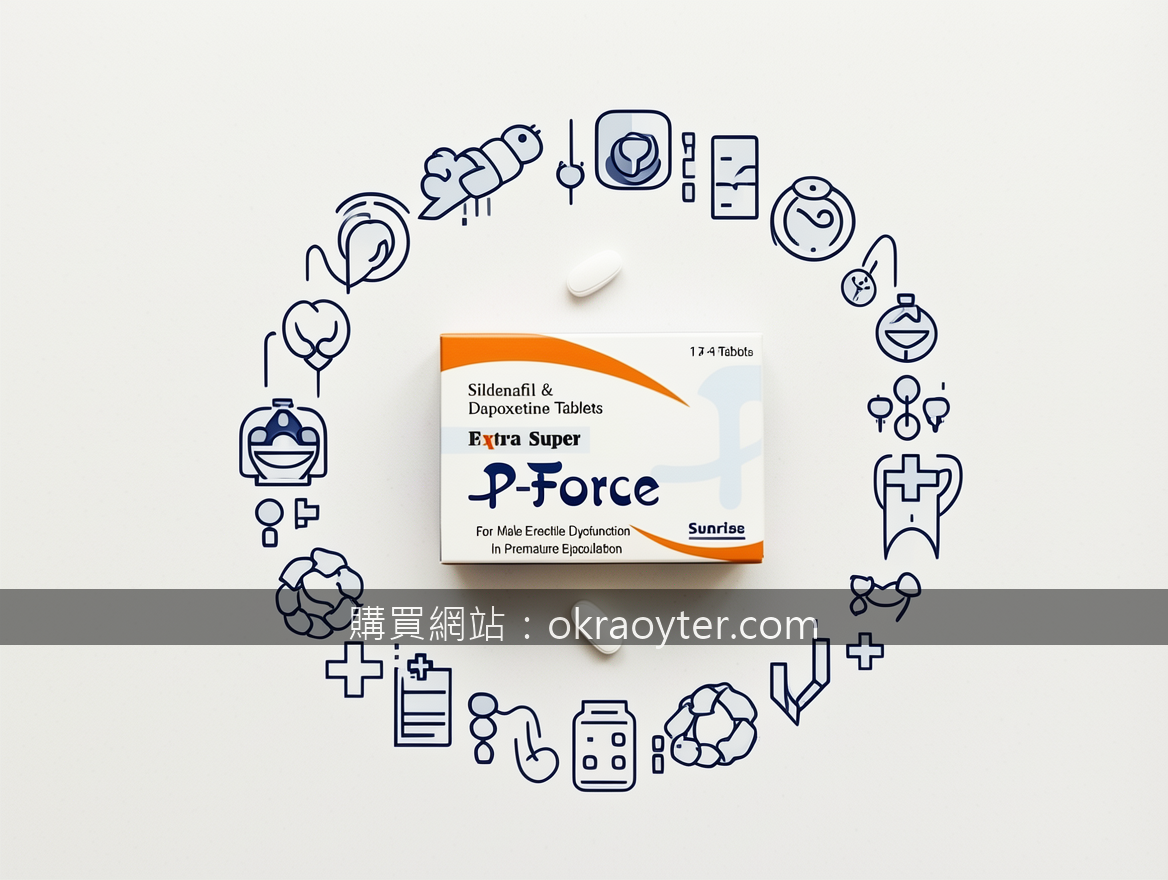 OVERHEAD FLAT LAY Instagram style. Place the P-Force Extra Super Sildenafil & Da